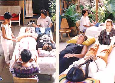 Foot reflexologie lessons in Mexico 1997